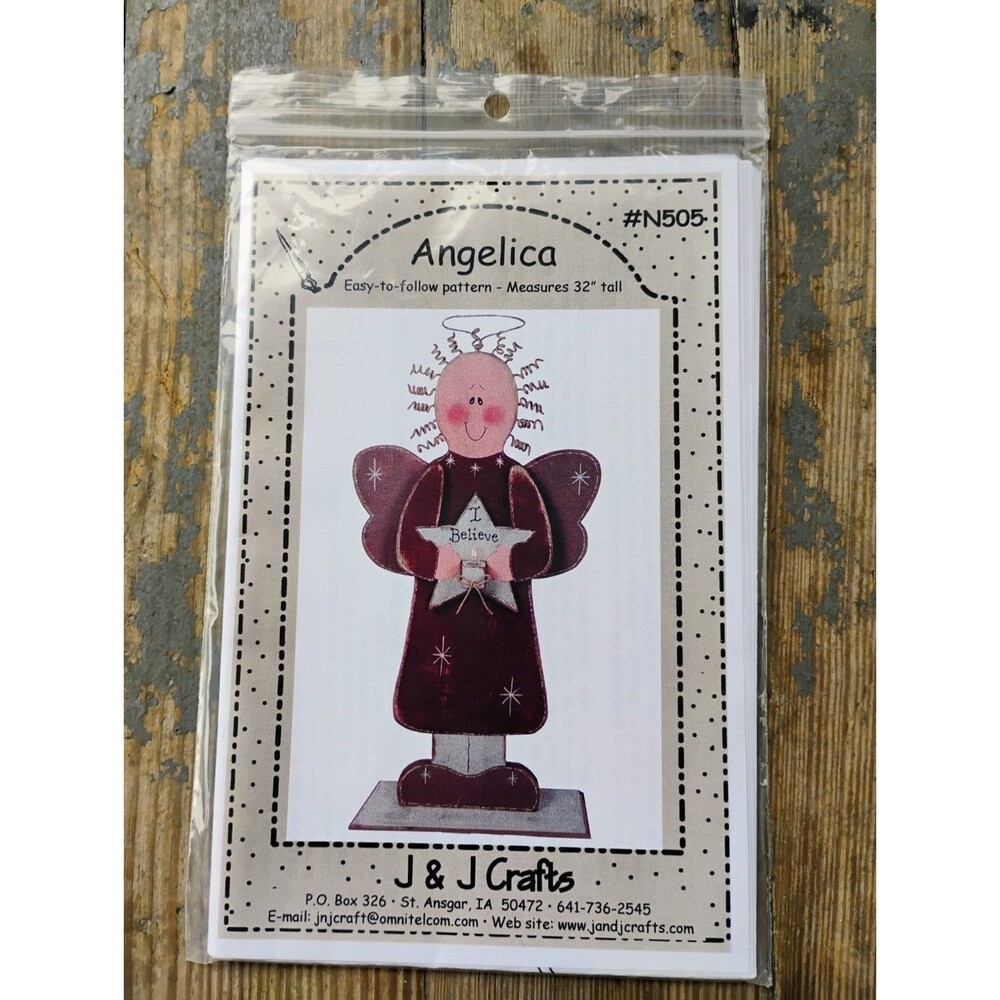 “Angelica” N505 Pattern 1998 Measures 32” Tall Wood Figure